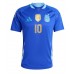 Camiseta Argentina Lionel Messi #10 Segunda Equipación Replica Copa America 2024 mangas cortas